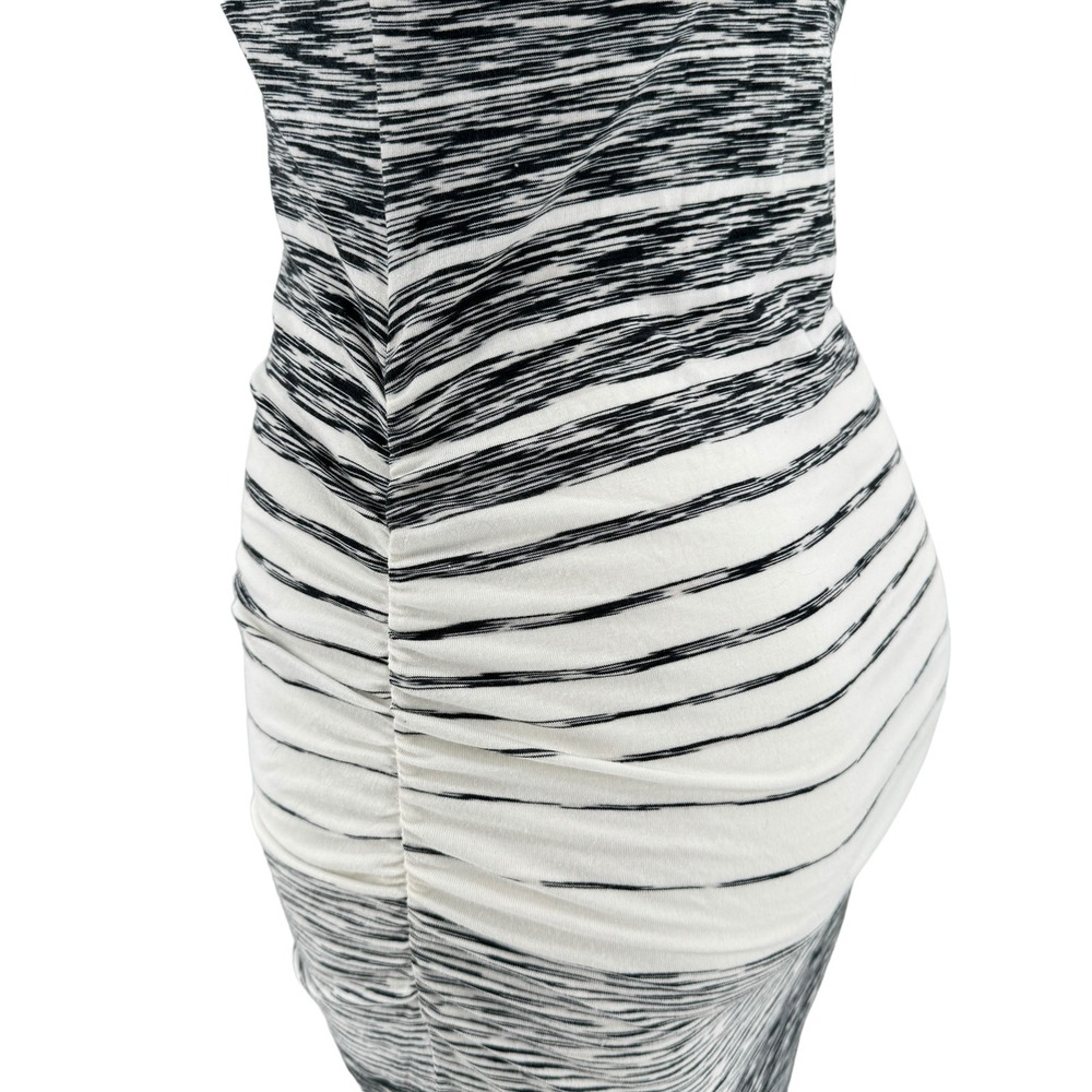 Athleta Comeback Tank Midi Dress SZ S Ruched Striped Long Comfy Modal Athletic - Picture 4 of 8